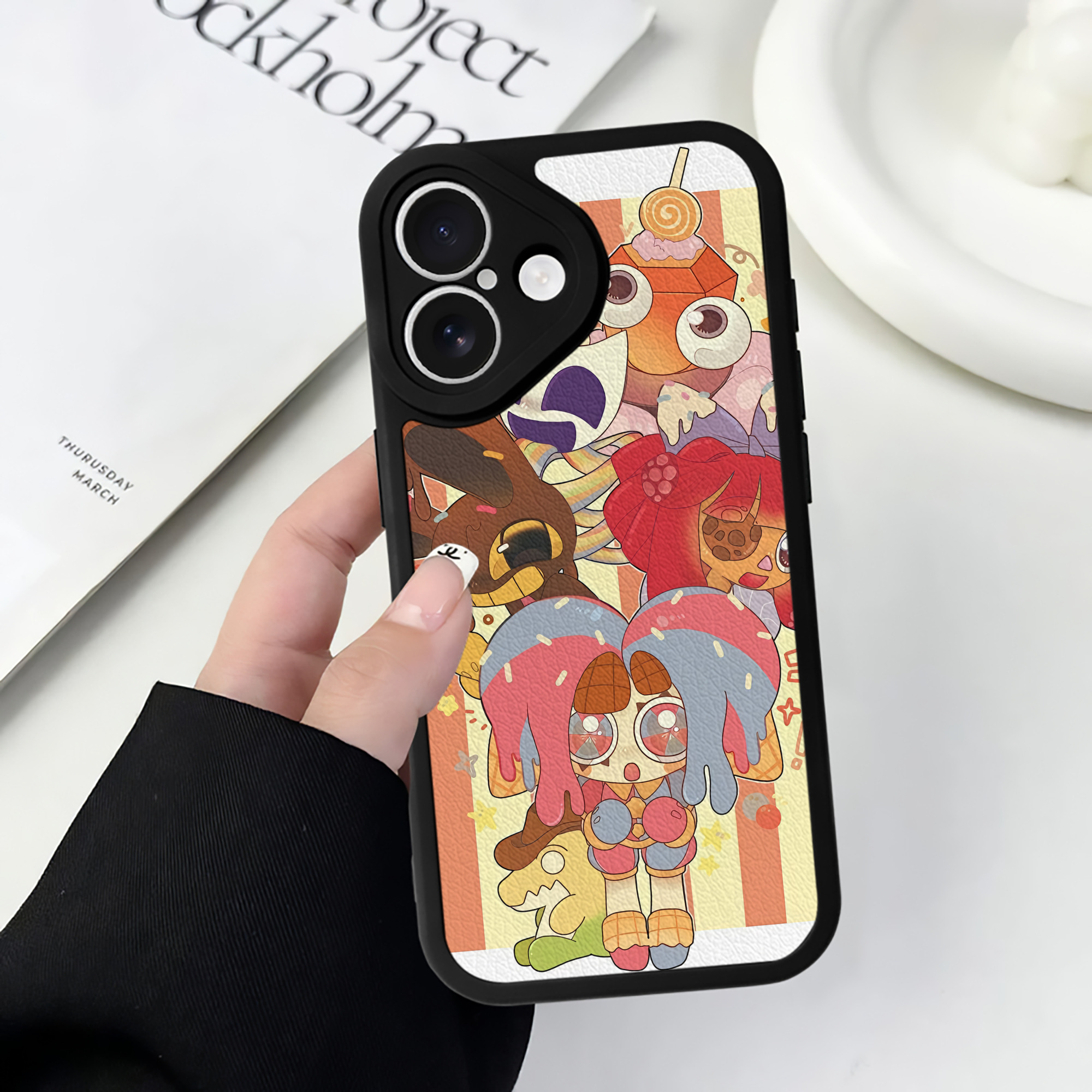 （画像用） アンパンマン Anpanman 【iPhone 16シリーズ対応】シリコンスマホケース（レザー調） 材質：シリコン